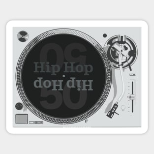 Hip Hop 50 turntable Sticker